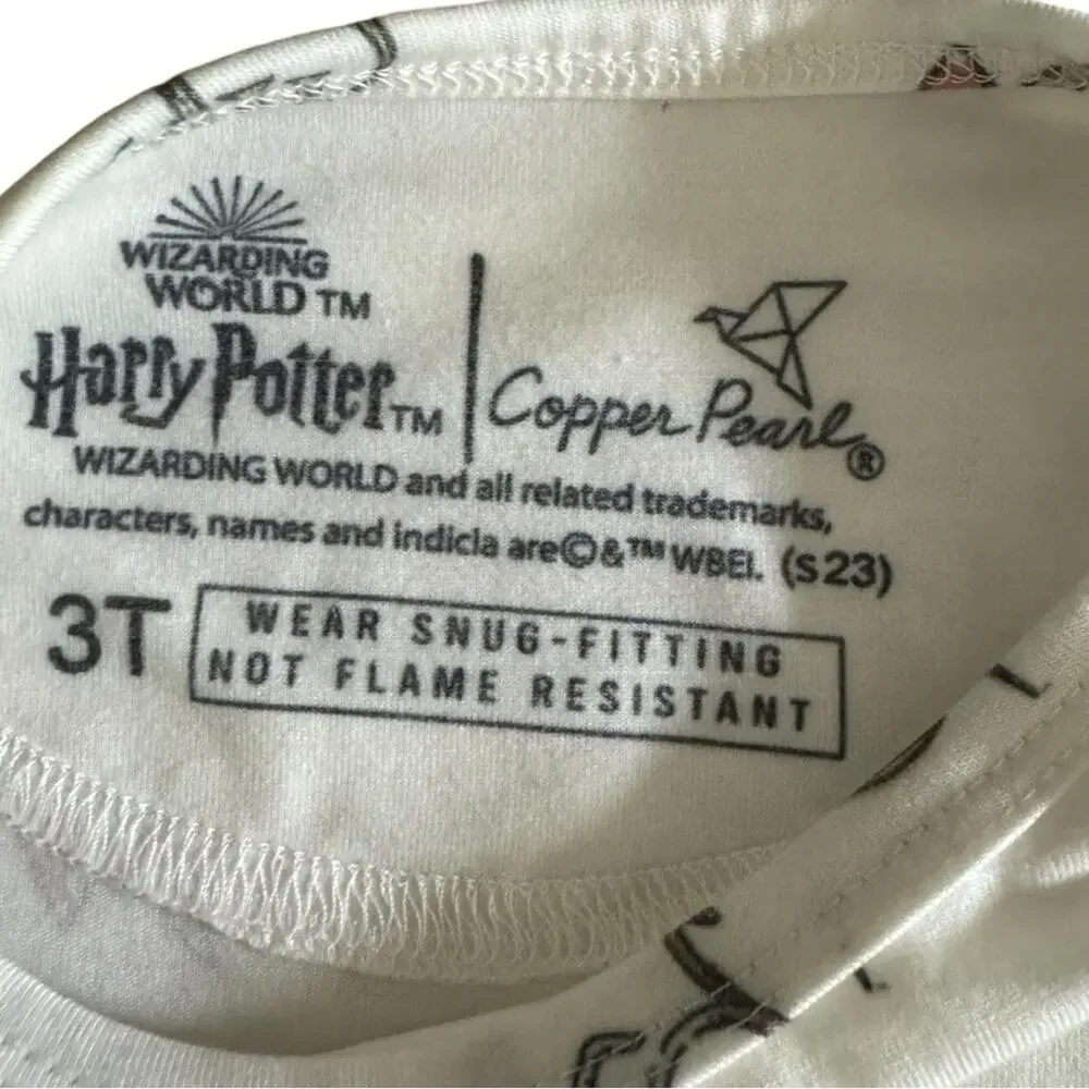Copper Pearl Harry Potter 2pc Long Sleeve Pajama Set Ultra Soft Size 3T
